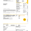 Finland HELEN utility bill template in Word and PDF format