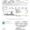 USA Florida Florida Keys utility bill template in Word and PDF format