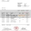 France HSBC bank statement template in .doc and .pdf format