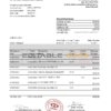 France HSBC bank statement template in .xls and .pdf file format