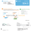 USA Vermont Green Mountain Power utility bill, Word and PDF template, 2 pages