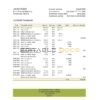 Gambia Arab Gambian Islamic bank statement Excel and PDF template
