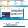 Chile GasValpo utility bill template, fully editable in Word and PDF format