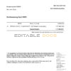 Germany 1822direkt bank statement, Word and PDF template