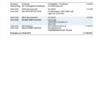 Germany 1822direkt bank statement, Word and PDF template