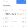 Germany Monese bank statement, Word and PDF template, 3 pages