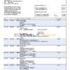 Germany Postbank bank statement, Word and PDF template, 2 pages