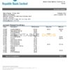 Grenada Republic bank statement template in Word and PDF format