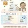 Guatemala ID template in PSD format, fully editable