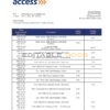 Guinea Access proof of address bank statement template in Word and PDF format
