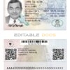 Honduras identity card PSD template, with fonts, version 2