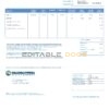 USA Hallsdale-Powell utility bill template in Word and PDF format