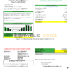 USA Colorado Holy Cross Energy utility bill template in Word and PDF format