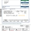 Australia NSW Hornsby Shire Council utility bill, Word and PDF template, 2 pages