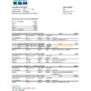 Hungary K&H Bank statement easy to fill template in Excel and PDF format