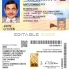 Dominican Republic ID template in PSD format