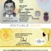 Luxembourg ID template in PSD format