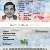 Slovenia ID template in PSD format