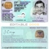 Sweden ID template in PSD format