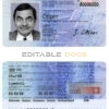 Switzerland ID template in PSD format, fully editable, with all fonts