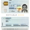 Portugal ID template in PSD format
