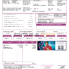 India Adani utility bill template in Word and PDF format