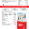 India Airtel telecommunication services utility bill template in Word and PDF format