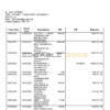 India Allahabad Bank statement, Word and PDF template, 2 pages