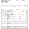 India IDFC First bank statement Word and PDF template, 2 pages
