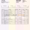 India IDFC bank statement Word and PDF template, 2 pages, version 2