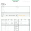 India KVB bank statement, Word and PDF template, 2 pages