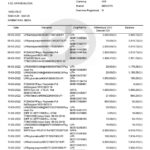 India Kotak Mahindra bank statement Word and PDF template, 7 pages