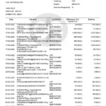 India Kotak Mahindra bank statement Word and PDF template, 7 pages