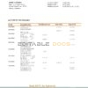 Indonesia BTPN proof of address bank statement in Word and PDF format