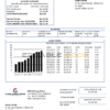Indonesia Global Energy Power utility bill template in Word and PDF format