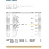 Indonesia Mandiri bank statement Excel and PDF template