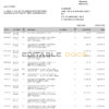 Indonesia Muamalat bank statement, Word and PDF template, 2 pages
