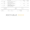 Indonesia Muamalat bank statement, Word and PDF template, 2 pages