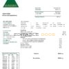 Iraq AlRasikh electricity utility bill template in Word and PDF format
