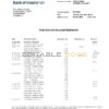 Ireland Bank of Ireland bank statement, Word and PDF template, 2 pages