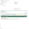 Italy Intesa Sanpaolo bank statement Word and PDF template, 2 pages