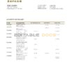 Japan Norinchukin Bank statement template in Word and PDF format