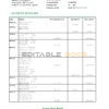 Japan Post bank statement easy to fill template in Excel and PDF format