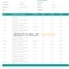 Kenya CBA Loop bank statement, Word and PDF template, 6 pages