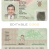 Kenya ID template in PSD format, fully editable
