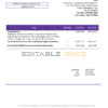 Kenya KenGen Electricity Generating Company utility bill template in Word and PDF format