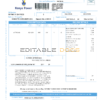 Kenya Power utility bill template in Word and PDF format