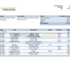Kyrgyzstan Commercial Bank statement template in Word and PDF format