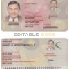 Kyrgyzstan ID card template in PSD format, fully editable