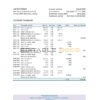 Liberia Access Bank statement Excel and PDF template